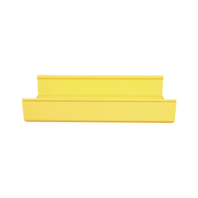 Canaleta FiberRunner™ 12X4, de PVC Rígido, Color Amarillo, 1.8 m de Largo