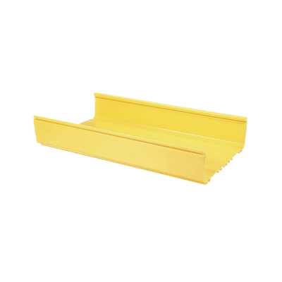 Canaleta FiberRunner™ 12X4, de PVC Rígido, Color Amarillo, 1.8 m de Largo