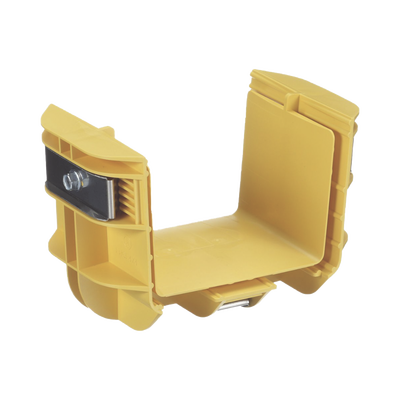 Union Recta "Cople", Para Canaleta FiberRunner™ 4X4, Color Amarillo