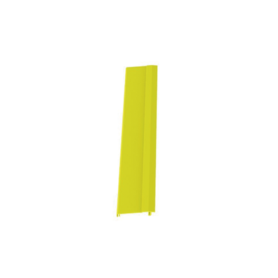 Tapa Con Bisagra a Presión Para Canaleta FiberRunner™ FR12X4YL6, de PVC Rígido, Color Amarillo, 1.8 m de Largo