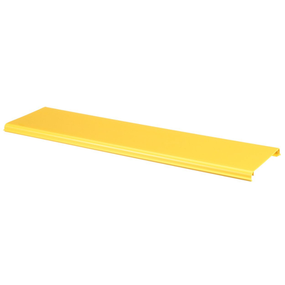 Tapa Con Bisagra a Presión Para Canaleta FiberRunner™ FR6X4YL2, de PVC Rígido, Color Amarillo, 2 m de Largo