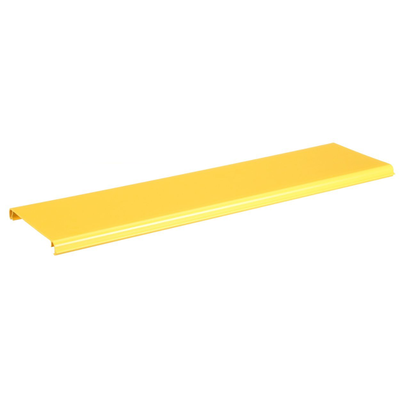 Tapa Con Bisagra a Presión Para Canaleta FiberRunner™ FR6X4YL6, de PVC Rígido, Color Amarillo, 1.8 m de Largo