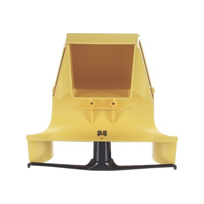 Bajada Para Canaleta FiberRunner™, Uso con Medidas 4x4, 6X4, 12X4, o 24X12, Con Reducción a 4X4, Color Amarillo