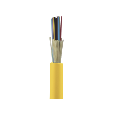 Cable de Fibra Óptica de 24 hilos, Monomodo OS2 9/125, Interior, Tight Buffer 900um, No Conductiva (Dieléctrica), OFNP (Plenum), Precio Por Metro