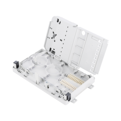 Caja Terminal de Fibra Óptica para instalación en interior, montaje en pared, 8 acopladores SC/APC monomodo, hasta 24 empalmes