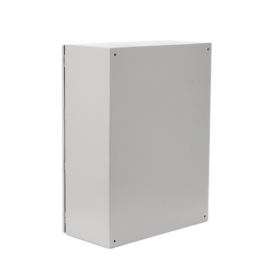 Gabinete de Acero, Nema 4 -IP 65 de 60 x 80 x 30 cm con Platina.