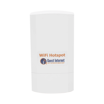 Hotspot inalámbrico 2.4 GHz para exterior, antenas sectorial 8 dBi, Throughput 75 Mbps, ideal para la venta de códigos de acceso a Internet