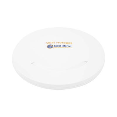 Hotspot con WiFi 2.4 GHz integrado para interior, instalción en techo, ideal para la venta de códigos de acceso a Internet, MIMO 2x2, 1 puerto WAN - 1 puertos LAN