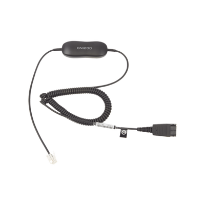 Jabra GN1200 cable enroscado con conexión QD y RJ-9 (88011-99)