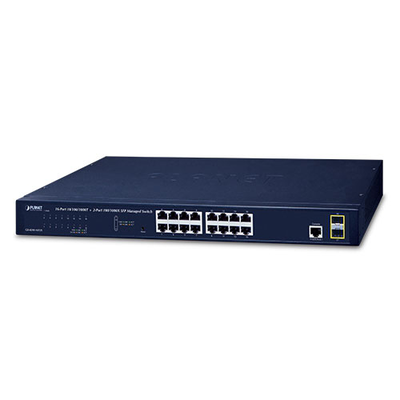 Switch Administrable Capa 2 de 16 Puertos 10/100/1000T con 2 Puertos SFP 100/1000BASE-X