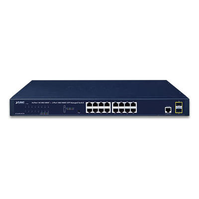 Switch Administrable Capa 2 de 16 Puertos 10/100/1000T con 2 Puertos SFP 100/1000BASE-X