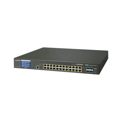 Switch Administrable L3 24 puertos 10/100/1000 Mbps c/Ultra PoE 400 Watts, 4 Puertos 10G SFP+