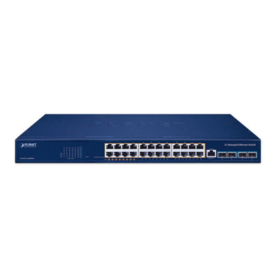 Switch PoE Administrable Capa 3, 24 Puertos Gigabit, Hasta 480 W, 8 Puertos 802.3bt, 16 Puertos 802.3at, 4 Puertos SFP 10G