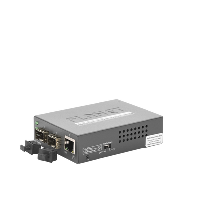 Convertidor de Medios con Doble Puerto SFP 1000BASE-FX/SX/LX y Puerto Ethernet 1000Base-T