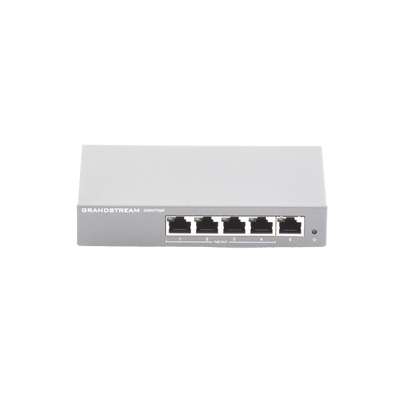 Switch PoE+ Gigabit No Administrable / 5 puertos 10/100/1000 Mbps / 4 puertos PoE+ / hasta 60W