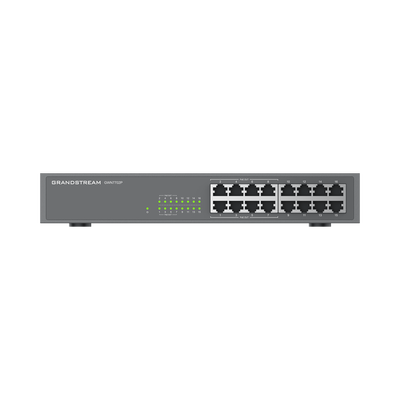 Switch PoE+ 16 Puertos Gigabit No Administrable / 8 puertos 10/100/1000 Mbps / 8 puertos PoE+ / hasta 145W