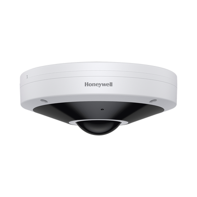 Fisheye IP 5 Megapixel / Lente 1.16 mm / Vista 360° / 180° / H.265 / Exterior IP66 / IK10 Antivandálica / PoE / Micrófono Integrado / ONVIF / NDAA / Serie 30 / Honeywell Security