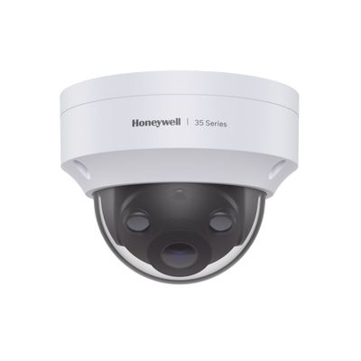 Domo IP 3 Megapixel / Lente 2.8 mm / 40 mts IR /  Ultra Baja Iluminación / NDAA / ONVIF / Exterior IP66 / Antivandalico IK10 / Ultra Baja Iluminación / H.265 / PoE / Serie 35 / Honeywell Security