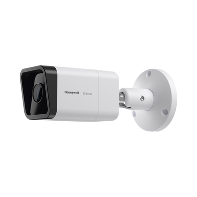 Bala IP 5 Megapixel / Lente Mot. 2.7 a 13.5 mm / 60 mts IR /  Ultra Baja Iluminación / IP67 / H.265 / IA (Filtro de Humanos y Vehiculos) / Merodeo / Conteo de Personas / PoE / Audio y Alarmas I/O / ONVIF / NDAA / Serie 35 / Honeywell Security