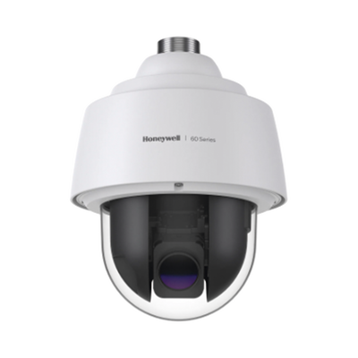 PTZ IP 2 Megapixel / 25X Zoom / 150 mts IR / Ultra Baja Iluminación / H.265 / IA (Filtro de Humanos y Vehiculos) / Merodeo / PoE+ / Exterior IP67 / IK10 / ONVIF / NDAA / Serie 35 / Honeywell Security