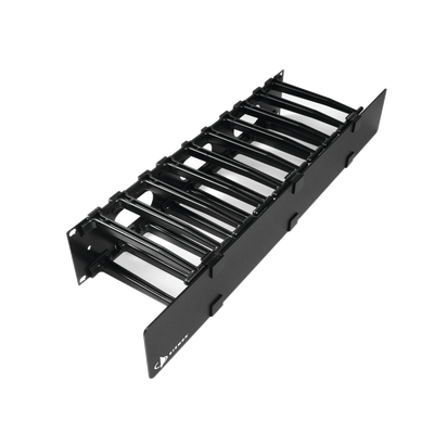 Organizador de Cable Horizontal RouteIT, Sencillo, Para Rack de 19in, 6in de profundidad, 2UR