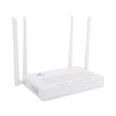 ONU Dual G/EPON con Wi-Fi AC de doble banda, 1 puerto SC/UPC + 2 puertos LAN Gigabit + 1 puerto FXS