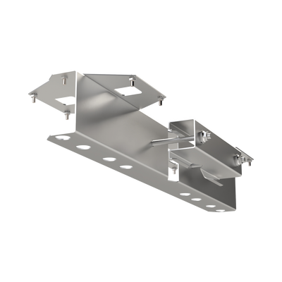 Base Doble para Lámpara de Obstrucción EI-GSLSE. Compatible con tubo hasta 1-1/4".