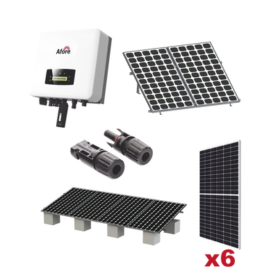 Kit Solar Interconexion  / 3kW  220Vca / Inversor AFORE / Montaje Incluido