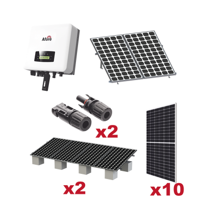 Kit Solar Interconexion  / 5kW  220Vca / Inversor AFORE / Montaje Incluido