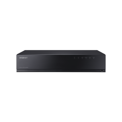 DVR 18 Canales (16 Analogicos + 2 IP) hasta 8 MP/ Soporta 4 Tecnologías (AHD, TVI, CVI, CVBS)  / 8 bahias HDD (no incluidos)