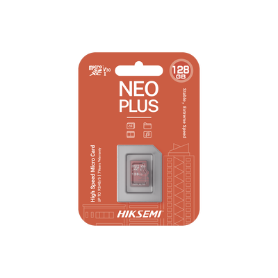 Memoria microSD / Clase 10 de 128 GB / Especializada Para Videovigilancia (Uso 24/7) / Compatibles con cámaras HIKVISION y Otras Marcas / 95 MB/s Lectura / 50 MB/s Escritura