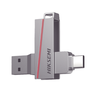 Memoria USB Dual de 128 GB / USB-C y USB-A / Transferencia de Alta Velocidad / Metálica / Compatible con Dispositivos Móviles, Windows, Mac y Linux