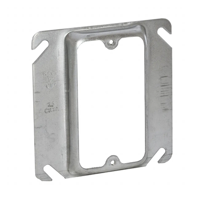 Sobretapa Cuadrada Galvanizada  de 4", realce de 1/2".