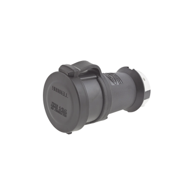 Conector Industrial con Bloqueo de Media Vuelta / 30 A 120/208 V CA / Nema L21-30R / 4 Polos 5 Hilos / Color Blanco y Negro / / Grado Industrial.