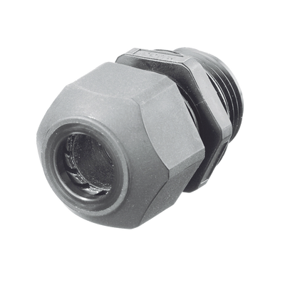 Conector de Cable, Estilo Europeo, para Conductores de 0.17" a 0.45", para Conduit 1/2",  Color Gris.