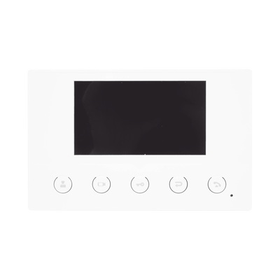 Monitor IP/SIP para interior, Wi-Fi, pantalla a color de 4.3", audio de 2 vías, PoE, 8 interfaces de entrada de alarma.