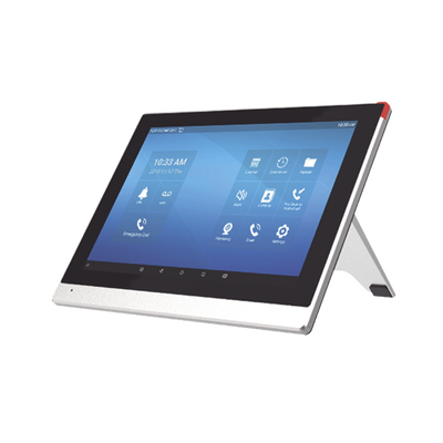 Monitor IP/SIP para interior con Android, Wi-Fi, pantalla táctil de 10.1", audio de 2 vías, PoE, 8 interfaces de entrada de alarma.