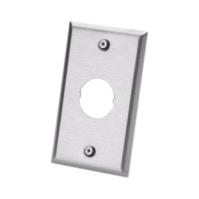 Placa de Pared IndustrialNet™, Para 1 Conector Industrial, de Acero Inoxidable