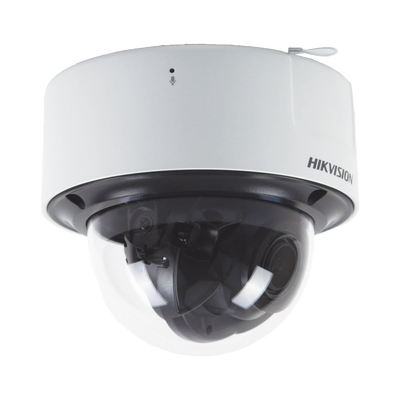 Domo IP 4 Megapixel / Lente Mot. 2.8 - 12 mm / 30 mts IR EXIR / IK10 / Reconocimiento Facial  / WDR 140 dB / DeepinView / Búsqueda por Atributos / Micrófono Integrado / Heat Map / ACUSENSE