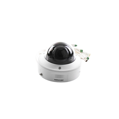 Domo IP 4 Megapixel / Lente Mot. 2.8 a 12 mm / 40 mts IR EXIR / IK10 / IP67 / H.265+ / WDR 140 dB / Captura Facial / DeepinView / Búsqueda por Atributos / 2 Micrófonos Integrados / Micro SD