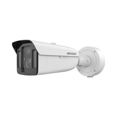 [TandemVu] Bala IP Dual 4 Megapixel (2 Lentes) / Lente Fijo (4 mm / ColorVu) y Lente Mot. (5 a 20 mm / DarkFighter X) / Luz Dual (IR y Luz Blanca) / IP67 / IK10 / Reconocimiento Facial / ACUSENSE / WDR 140 dB / DeepinView / Búsqueda por Atributos