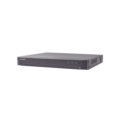 DVR 4 Canales TURBOHD + 4 Canales IP / 8 Megapixel (4K) / Audio de dos vías por Coaxitron / ACUSENSE / Reconocimiento Facial / 2 Bahías de Disco Duro / Salida de Video en 4K / H.265+