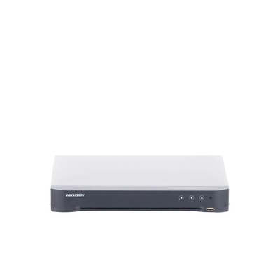 DVR 4 Canales TurboHD +  4 Canales IP / 8 Megapixel (4K) / Audio por Coaxitron / 1 Bahía de Disco Duro / Salida de Video en Full HD / H.265+