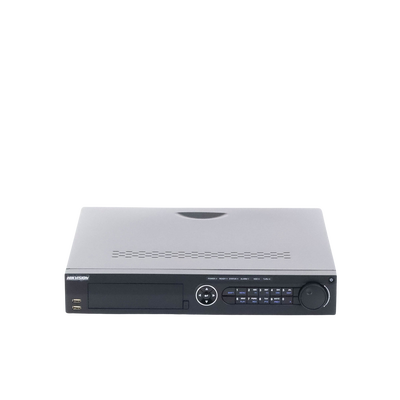 DVR 32 Canales TurboHD + 32 Canales IP / 8 Megapixel (4K) / 4 Bahías de Disco Duro / RAID 0,1,5,6,10 / POS / Videoanalisis / 16 Entradas de Alarma / 2 Salidas HDMI