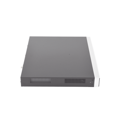 NVR 12 Megapixel (4K) / Reconocimiento Facial / 8 Canales IP / Base de Datos / Hasta 100,000 Fotografías / 8 Puertos PoE+ / 2 Bahías de Disco Duro / Switch PoE 300 mts / Bases de Datos / HDMI en 4K