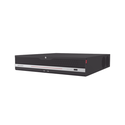 NVR 12 Megapixel (4K) / 32 Canales IP / 8 Bahías de Disco Duro / 2 Tarjetas de Red / Soporta RAID / HDMI en 4K / Soporta POS / Reconocimiento Facial / Bases de Datos / Hasta 100,000 Fotografías