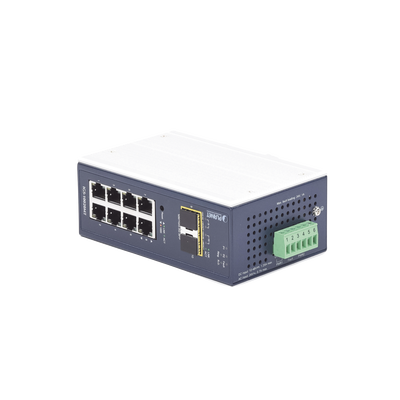 Switch Industrial Administrable Capa 2, 8 Puertos 10/100/1000T, 2 Puertos SFP 1G / 2.5 G BASE X