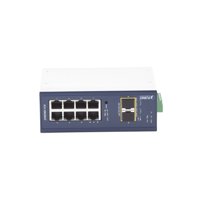 Switch Industrial Administrable Capa 2, 8 Puertos 10/100/1000T, 2 Puertos SFP 1G / 2.5 G BASE X