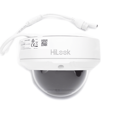 HiLook Series / Domo IP 4 Megapixel / 30 mts IR / Exterior IP67 / PoE / WDR 120 dB / Lente Motorizado 2.8-12 mm / IK10 / MicroSD