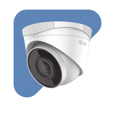 HiLook Series / Turret IP 4 Megapixel / 30 mts IR / Exterior IP67 / PoE / Lente 2.8 mm / WDR 120 dB / ONVIF